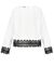Blusa in georgette con pizzo