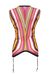 Top in jersey rachel di viscosa a righe multicolor
