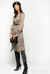 Animal polka dot pattern jacquard dress