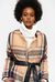 Cappotto check con frange