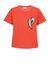 T-shirt in jersey con strass e glitter