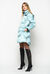 Long duvet coat in technical satin