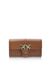 Leather wallet with shoulder strap