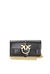 Leather wallet with shoulder strap