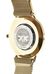 Orologio con maglia metallica a coste gold