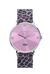 Orologio con maglia metallica leopardata