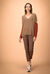 Maglia a V punto pannocchia con cut-out