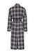 Maxi cappotto tartan con cintura