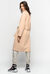 Coat with contrasting edging