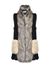 Gilet in faux fur effetto patchwork