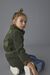 Parka in gabardina di misto cotone effetto used