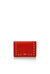 Porta carte di credito in pelle con borchie