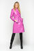 Crocodile-print trench coat