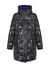 Glossy quilted coat