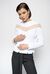 Pullover in maglia di cotone con pizzo