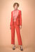 Pantalone bicolor in lana tecnica