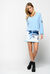 Skier print mini skirt