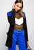 Cardigan in cotone con spalle in pizzo