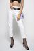 Pantaloni straight-fit in bull di cotone