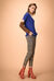 Maglia a V punto pannocchia con cut-out