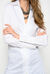 Camicia lunga in popeline stretch