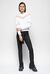 Pullover in maglia di cotone con pizzo