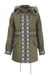 Parka in cotone con cappuccio faux fur