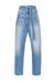 Carrot-fit jeans with belt