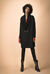 Cappotto in panno con revers a coste