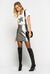 All-over sequin mini skirt