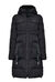 Long technical quilted coat
