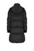 Long duvet coat in technical satin
