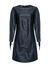 Leather-look dress with fringe