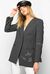 Blazer with herringbone pattern