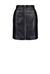 Leather look mini skirt