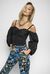 Blusa cold shoulders in jersey vintage
