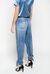Mom-fit jeans with ankle strap effect