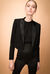 Spencer jacket in lana tecnica bistretch e paillettes