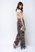 Short sleeve silk satin top