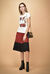 T-shirt stampata con strass