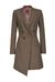 Robe-manteau fantasia microquadro in lana stretch