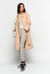 Coat with contrasting edging