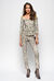 Pantaloni skinny in ottoman stampa snake