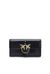 Leather wallet with shoulder strap