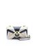 Mini Love Bag Chevron in pelle laminata