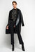 Reversible boiled wool coat