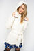 Glossy duvet coat with belt