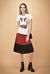 T-shirt stampata con strass