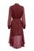 Red animal pattern jacquard dress