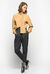 Blouse with sash collar